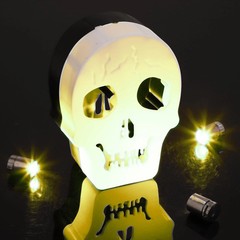 10pcs LED Mini Lights, Small Led Lights for Dollhouse Silver Plastic Battery Inc