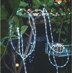 20FT 8-Mode LED Rope Light Outdoor Waterproof Lighting, Cool White