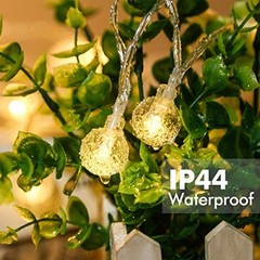 Merdeco Plug in 10ft 20 LED Globe String Lights Indoor Outdoor Decorative Fairy