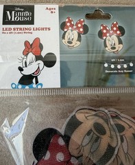 Disney Minnie Mouse LED String Lights Battery Operated NIP