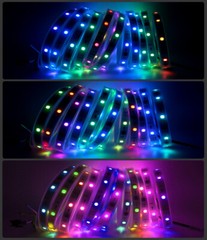 12V WS2811 RGB LED light strip Dream Full color 30led 60LEDs/m Flexible Led Tape