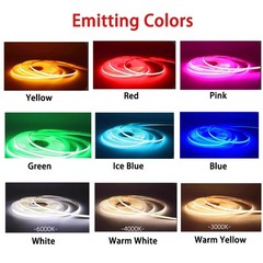 3mm 5mm 5V 12V 24V COB LED Light Strip Self-Adhesive Tape Cabinet Kitchen Lights