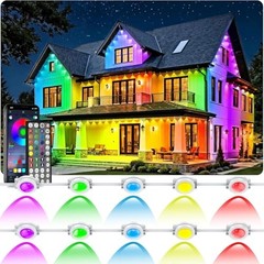 RCUICA Permanent Outdoor Lights Waterproof with Smart App Control 500FT