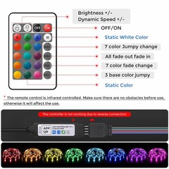 100FT Smart LED Strip Lights, APP Control Music Sync RGB Lights for TV Backlight