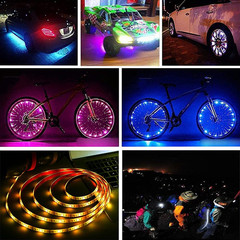 LED Strip with 24 Keys Remote Control, 2M Battery Powered Strip Lights for Party