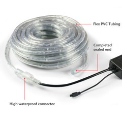 20-50′ Outdoor/Indoor LED Rope Light 4-Lighting Mode Lights Flexible with Remote
