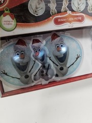 Disney Frozen Olaf Holiday Light String Snowman(11.15ft long) New Free Ship