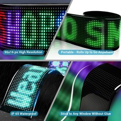 LED Eyes for Truck Windshield, 2PCS 2 PCS 23.6X4.7 INCH (For Cars and Trucks)
