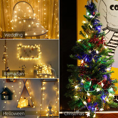 Star String Lights 10Ft 20 LED Fairy Lights Battery Operated Waterproof Indoor O