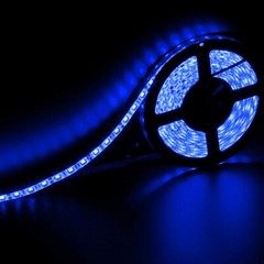 16.4ft 5050 Blue LED Strip Light DC12V 300 LED Waterproof Tape Light Flexible 5M