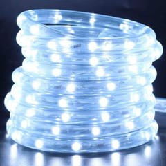Super Bright Solar Rope Fairy Lights 100 LED Strip Outdoor Garden Landscape Lamp