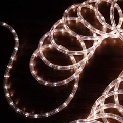 Warm White Rope Light 10 25 50 100 150 200 300FT Connectable Indoor Outdoor Xmas