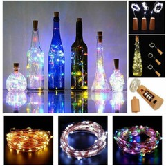 10 X Wine Bottle String Light 20 LED Stopper Cork Shaped Night Decor Fairy Light
