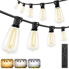 Brightever 180FT LED String Lights with Remote Control, 2700K/4000K/5000K
