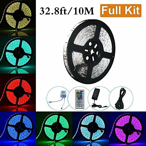 LED Strip Light 32.8ft SMD 5050 10M 600leds RGB Non-Waterproof Flexible Color