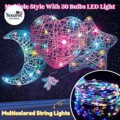 3D String Art Kit for Kids LED Light Craft Set Gift for Boys Girls 8 Plus