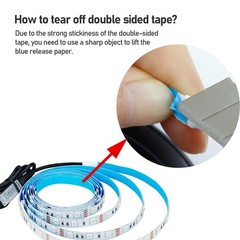 5V USB RGB Light USB Powered 13.2ft/4M (2pcs x 6.6ft) 240LEDs Flexible SMD 50…