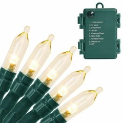 Outdoor String Lights Christmas Lights Battery Operated String Lights 50 Led USA