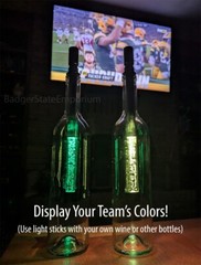 Pack of 2 LED Light Sticks for Wine Bottles Lamps Christmas Decorations 7 Colors