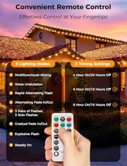 BRIGHTEVER CHRISTMAS LIGHTS FOR TREE – 1100 BULBS 360FT, PLUG-IN – WARM WHITE