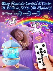 Frozen Toys, 15 Music+16 Films+315 Colors Night Light for Kids, 360°+Remote