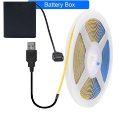 5V USB 3mm PCB COB LED Strip Light with Switch Dimmer Remote Control 320 LEDs