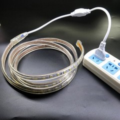 16-328FT 110V 5050 LED Strip Light Outdoor Tube Waterproof LED Rope US Plug Kit