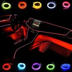 1-5m LED Glow Neon EL Wire Light String Strip Rope Tube Car Party Decor