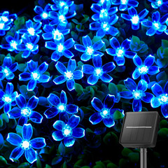 60 LED Flower Solar String Lights Outdoor Waterproof Fairy Lights for Garden Yar