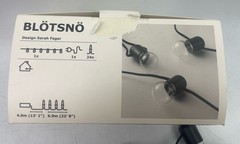 ⭐ IKEA BLOTSNO 24 Bulb INDOOR LED Black String Light 404.211.45 – Sara Fager ⭐