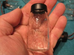 10 Clear Glass Mini Mason Jar 4′ Deco String Light Set Bulb Ornament Glow Globes