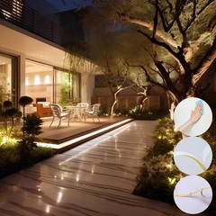 24V COB LED Strip Light Outdoor Waterproof 65.6ft (2 Rolls of 32.8ft), 3000K …