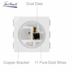 WS2815 DC12V RGB Pixels LED Strip Light Dual Signal Individual Addressable 5M
