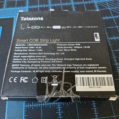 Tatazone WiFi Smart COB Strip Light 16.4ft Pro 3000K Alexa Google