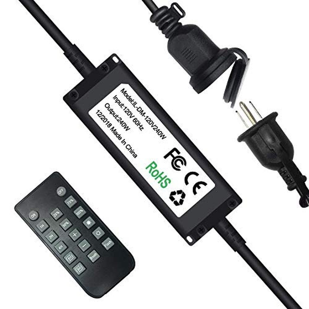 SUNTHIN 240W Outdoor Dimmer for String Lights, Wireless Remote Control Dimmer…