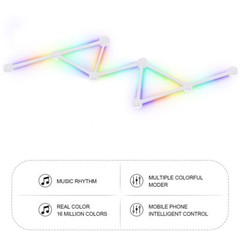 Smart Linkable LED Bar WiFi BT RGBW 44 Scene 6 Music, with Alexa Google Tuya