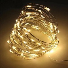 2-10m 20/50/100 LED Battery Micro Rice Wire Copper Fairy String Lights Party