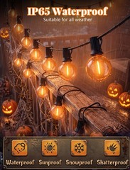 Xingzd 25 LED Outdoor String Lights, 25Ft Halloween Decoration Lights