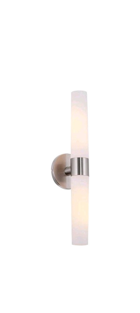 Kira Home Duo 21″ Modern Wall Sconce with Frosted Opal Glass Shades for Bathr OB