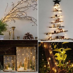 3 Pack Rechargeable Fairy Lights 10ft 30 LED, 4 Modes Battery Copper Wire Str…