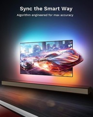 Lytmi HDMI 2.0 TV LED Backlight RGBIC Sync Light Strip for 25-55” TV Cuttable