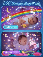 Frozen Toys, 15 Music+16 Films+315 Colors Night Light for Kids, 360°+Remote