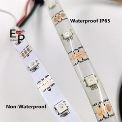 5050 WS2812B RGB SMD Flexible Strip light Waterproof 5V 30 60 144 150 300 Leds
