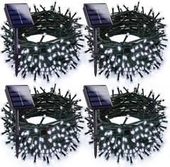 Solar Christmas Lights Outdoor 4 Pack 132FT 400LED String Lights Multicolor | Au
