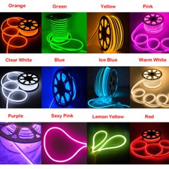 100ft 12/24V LED Neon Rope Light Strip Waterproof Outdoor Boat Car Party Decor
