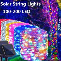 Outdoor Solar Fairy Lights String Copper Wire Waterproof Garden Decor 100/200LED