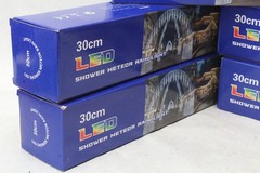 Lot 5x 30cm 24-Tube LED Meteor Shower Icicle Rain Drop String Christmas Lights