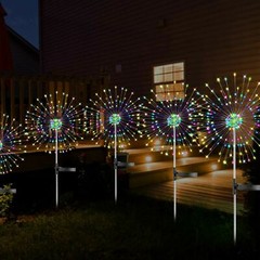 150LED Solar Firework Lights Fairy Starburst Lamp Outdoor Garden Path Xmas Decor