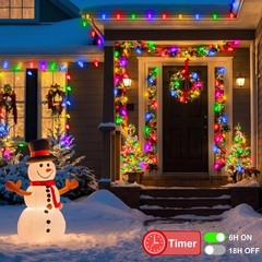 66ft 100 LED C9 Christmas Lights String, Strawberry String Lights Multicolor