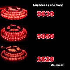 5M 300 LED Strip Light 3528 5050 5630 RGB Ribbon Tape 16FT/Roll Waterproof DC12V